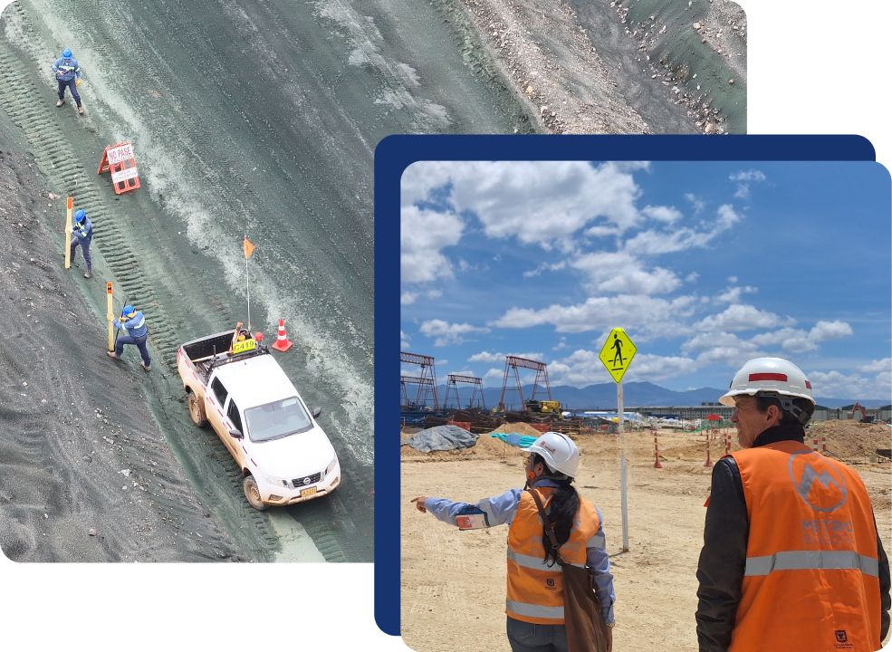 camioneta con trabajadores